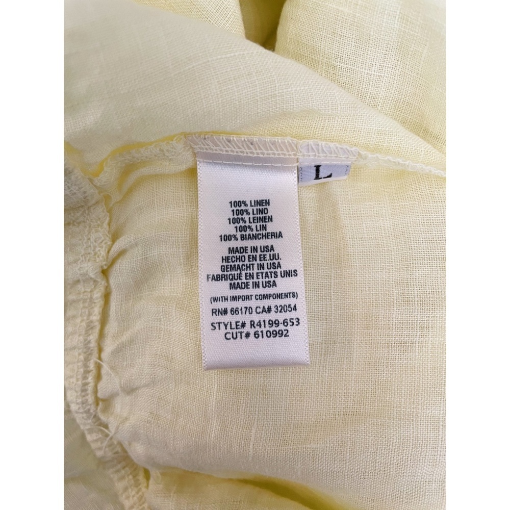 Anthropologie linen peplum tank NWT SZ L - Picture 6 of 9